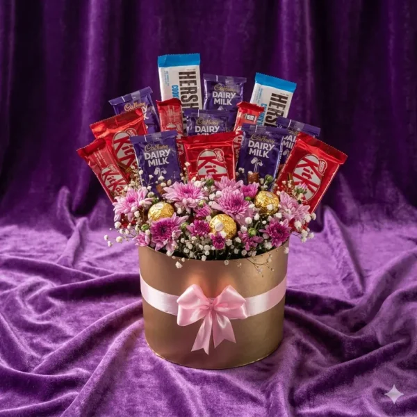 luxury pastel floral & ferrero rocher hatbox (copy)