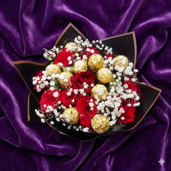 golden majesty chocolate & blossom hamper (copy)