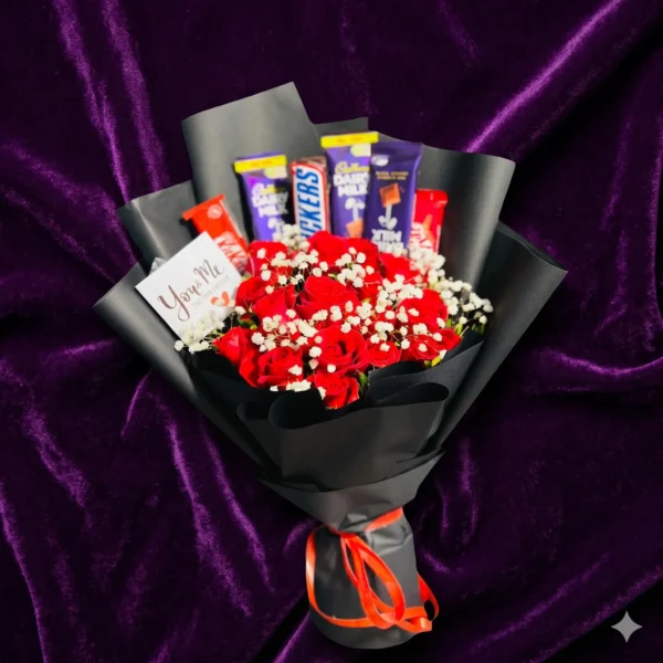 peach sunset party snack & chocolate bouquet (copy)
