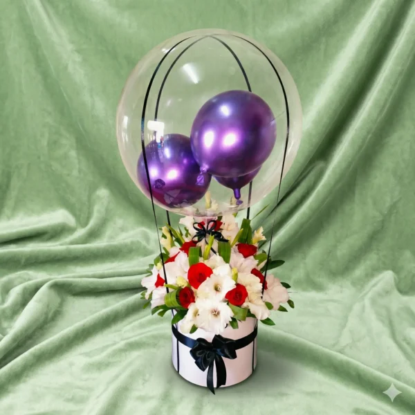 pastel meadow & royal lily noir hatbox (copy)