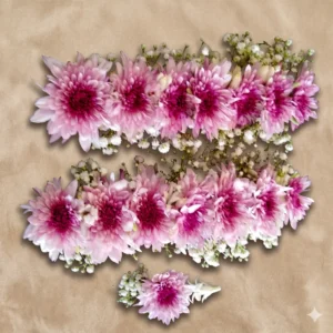 royal orchid & cascading pearl bridal flower jewellery set (copy)