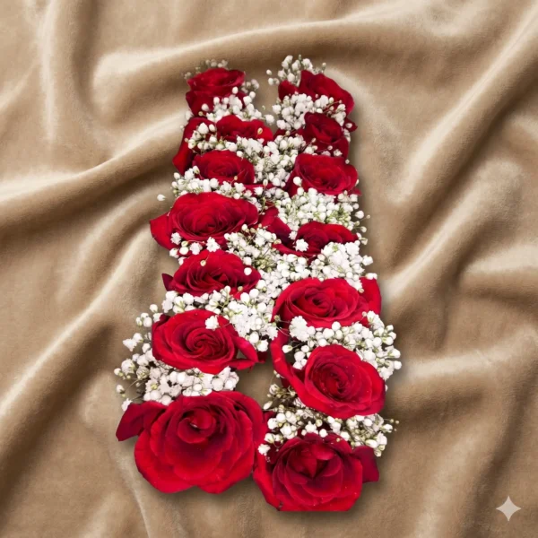 alabaster rose & snowy chrysanthemum bridal gajra set (copy)