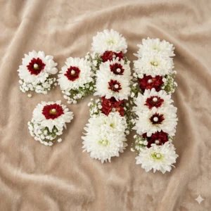 golden marigold & fragrant tuberose festive gajra pair (copy)