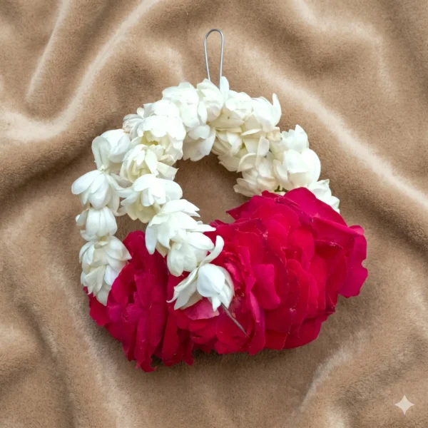 alabaster chrysanthemum & crimson pearl bridal jewellery set (copy)