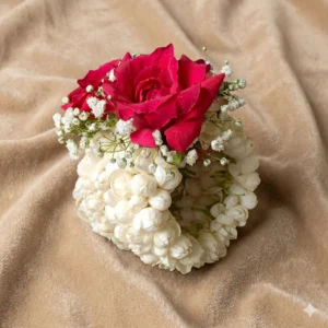 imperial ivory & crimson rose accent varmala (copy)