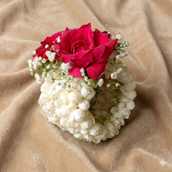 imperial ivory & crimson rose accent varmala (copy)