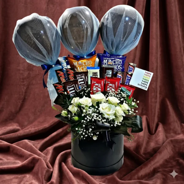 premium eid mubarak chocolate & balloon gift hamper (copy)