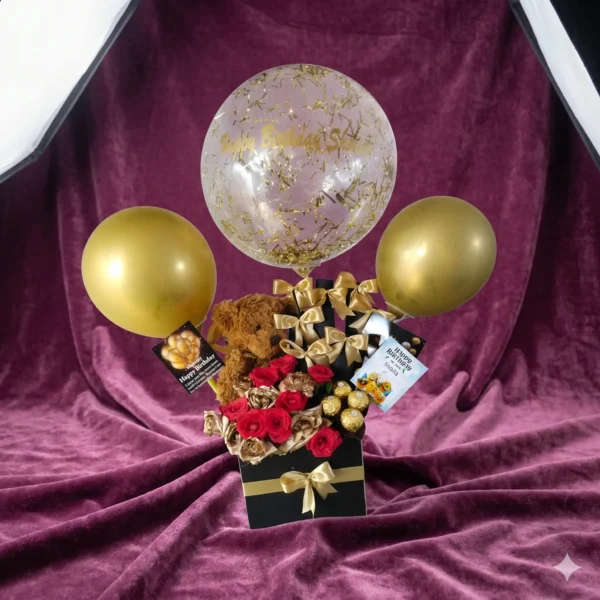 rose gold confetti & sequin heart valentine luxury hamper (copy)