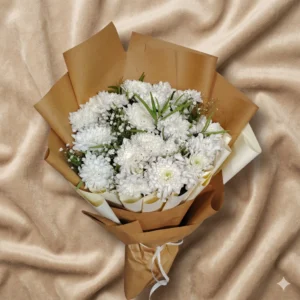 vibrant sunflower & white rose bouquet with smiley accent | cheerful fresh flower gift (copy)