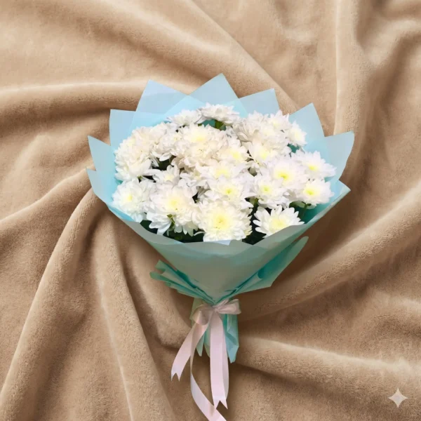 elegant white rose bouquet in luxury black and white wrapping | classic floral gift (copy)
