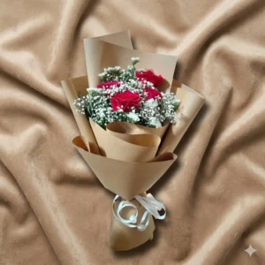 premium red rose bouquet in luxury black wrapping | romantic fresh flower gift (copy)