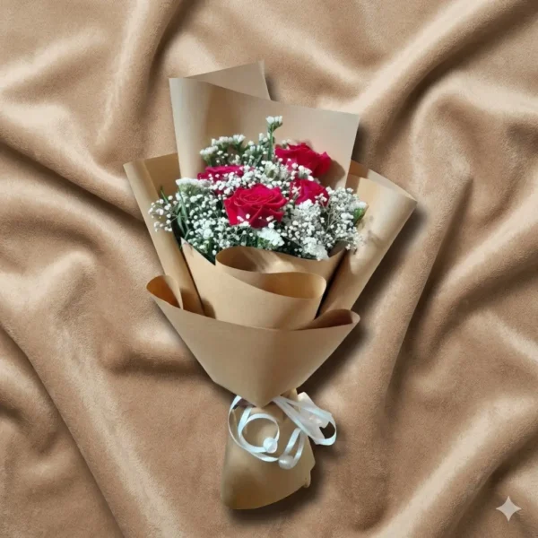 premium red rose bouquet in luxury black wrapping | romantic fresh flower gift (copy)