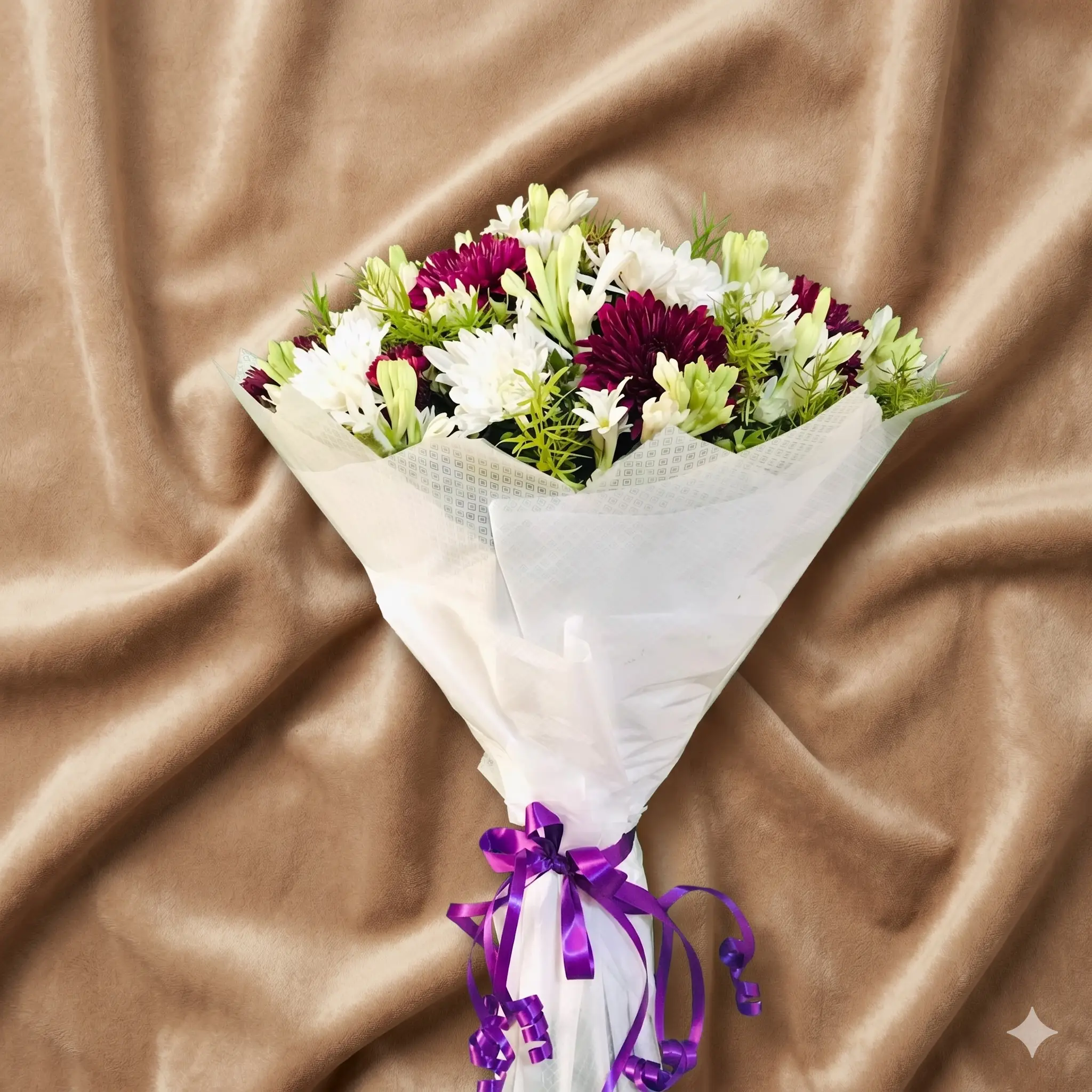dramatic crimson rose, gladiolus & matte black elegant bouquet (copy)