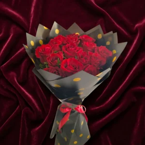 grand scarlet red rose luxury starburst soft pink bouquet (copy)