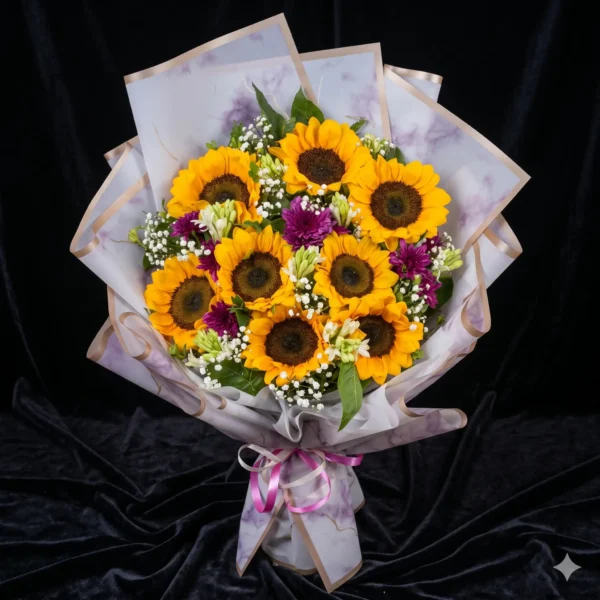 sunflower boquet (6)
