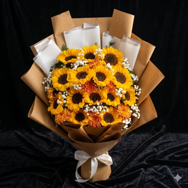 sunflower boquet (7)